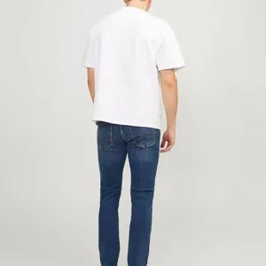jack & jones men’s straight jeans | classic regular fit durable denim pants
