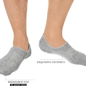 jormatt unisex cotton sneaker socks | invisible no show socks with non slip silicone grip