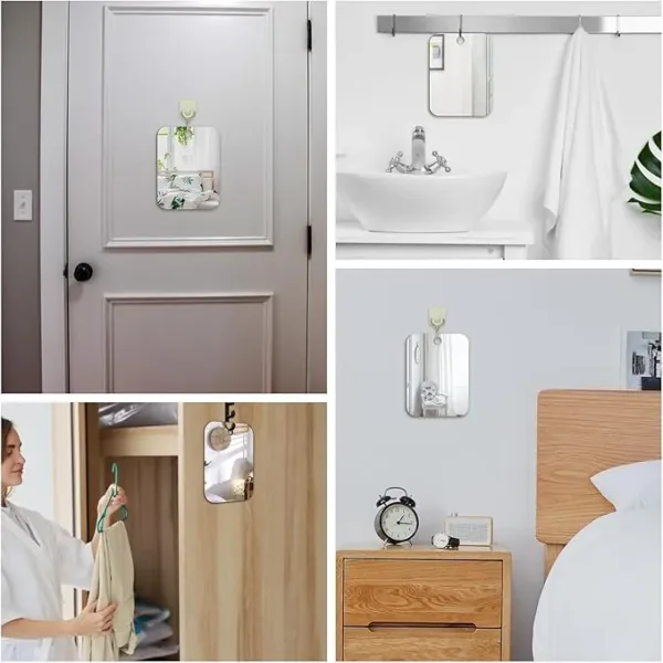 junebrushs fogless shaving mirror – wall, travel & camping use