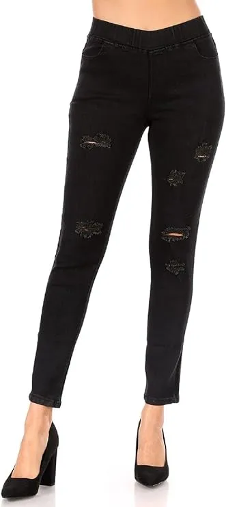 jvini women’s skinny jeans | slim fit stretch denim pants for casual & everyday wear