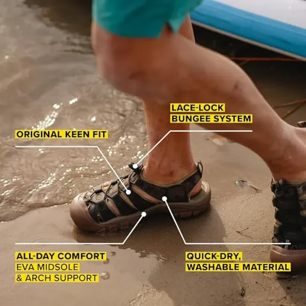 keen newport rugged men’s hiking & water sandals