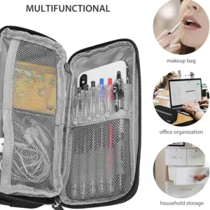 2 layer large capacity pencil case for students & office use