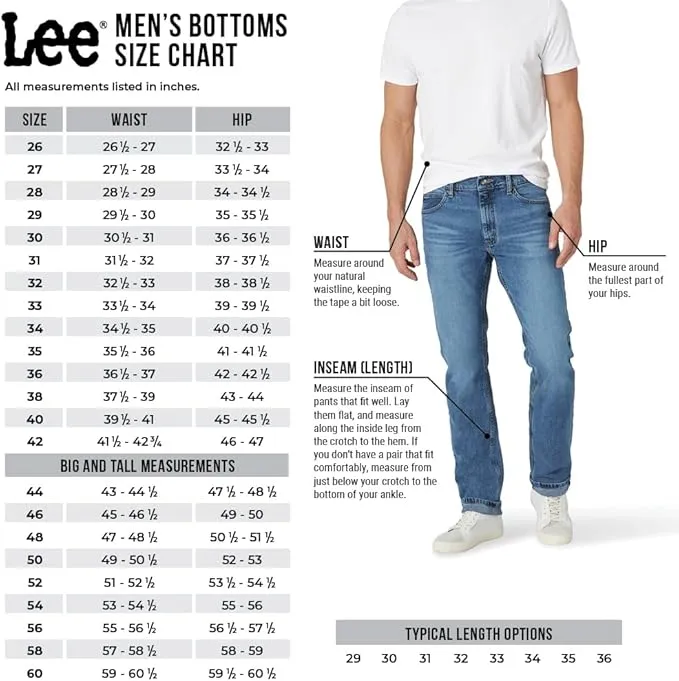 lee big & tall men’s straight fit jeans | legendary classic denim wear