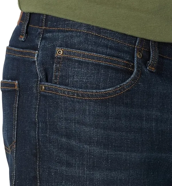 lee men’s extreme motion jeans | straight tapered denim for comfort & flexibility