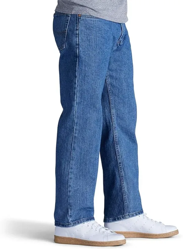 lee men’s straight leg jeans | relaxed fit classic everyday denim pants