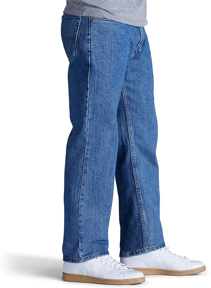 lee men’s straight leg jeans | relaxed fit classic everyday denim pants