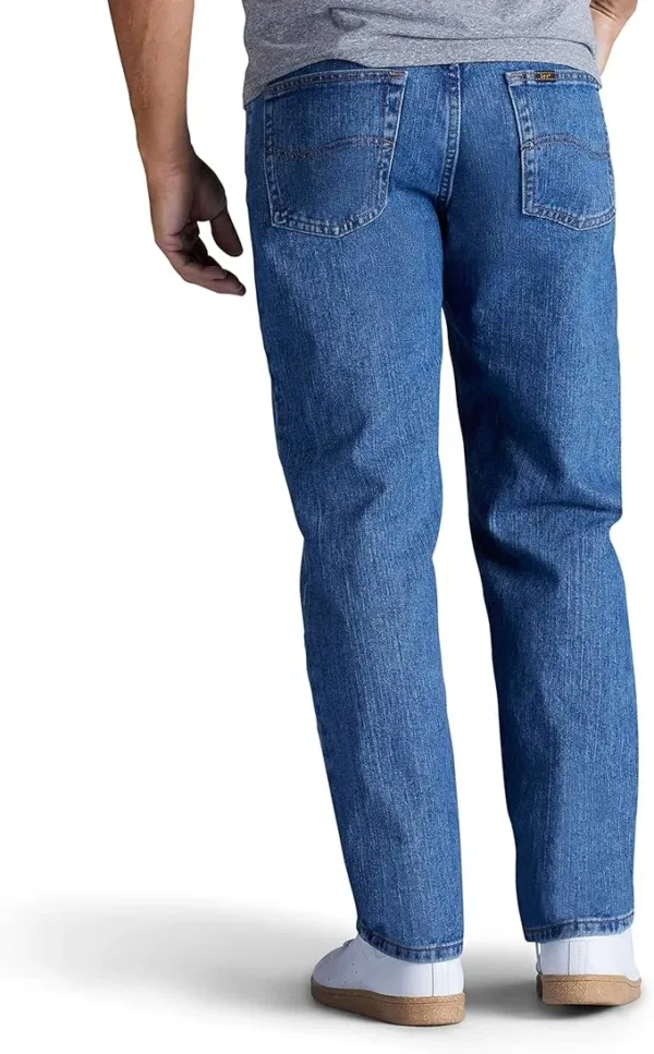 lee men’s straight leg jeans | relaxed fit classic everyday denim pants