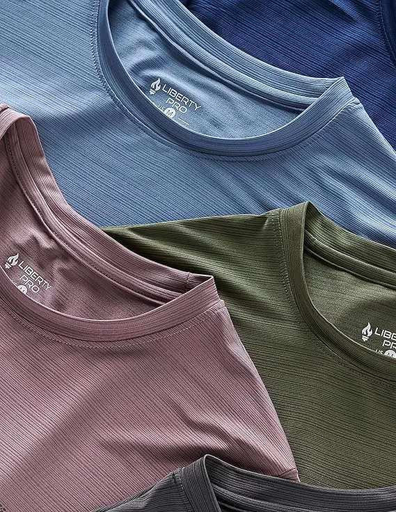 liberty imports men’s crew neck athletic t shirts | short sleeve sports & workout undershirt