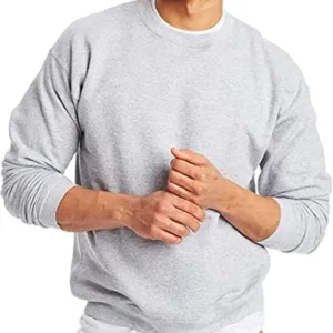 Men’s lightweight fleece sweatshirt – breathable eco-friendly cotton blend, designed for comfort, layering, and casual wear in the UAE’s moderate climate.