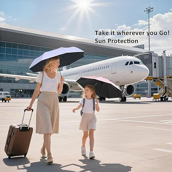 mini travel umbrella with case – compact uv protection & lightweight