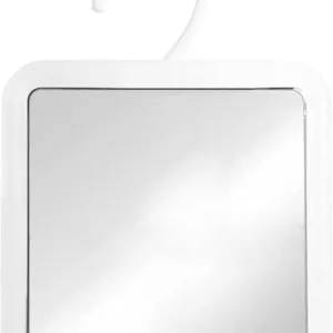 Mirrorvana Fogless Shower Mirror – Hanging Anti-Fog Shaving Mirror with 360° Swivel, Shatterproof Design, and Easy Wall Mount for Bathroom Grooming.