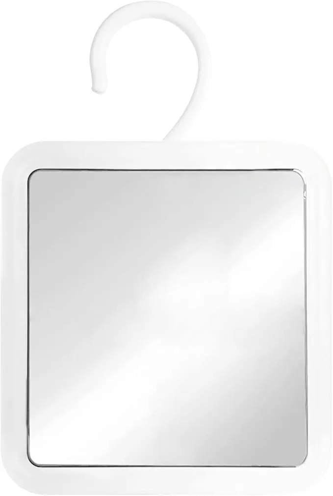 Mirrorvana Fogless Shower Mirror – Hanging Anti-Fog Shaving Mirror with 360° Swivel, Shatterproof Design, and Easy Wall Mount for Bathroom Grooming.