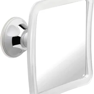 Mirrorvana Fogless Shower Mirror with Lock Suction, Anti-Fog Bathroom Mirror for Shaving, Fog-Resistant, Adjustable, Ideal for Home and Shower Grooming