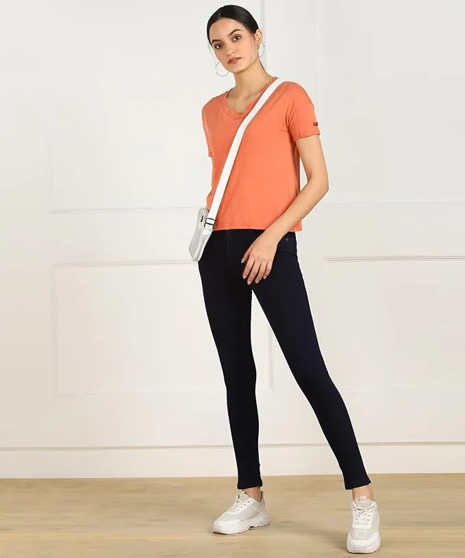 nifty women’s silky jeans | soft slim fit denim pants for casual & everyday wear (pack of 1)