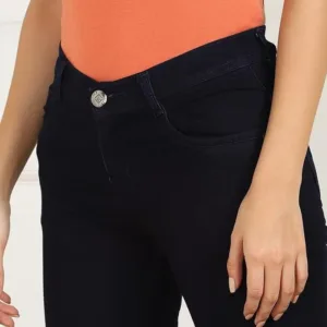 nifty women’s silky jeans | soft slim fit denim pants for casual & everyday wear (pack of 1)