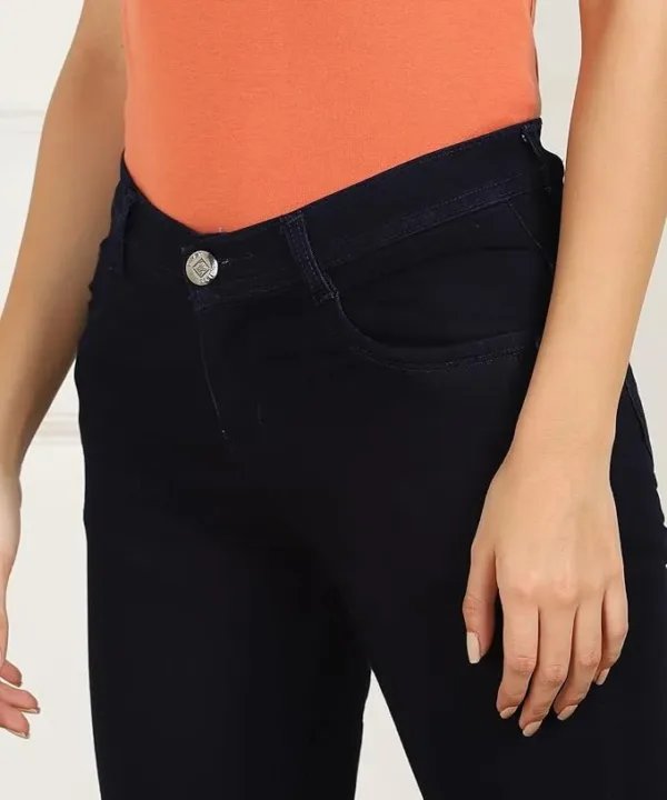 nifty women’s silky jeans | soft slim fit denim pants for casual & everyday wear (pack of 1)