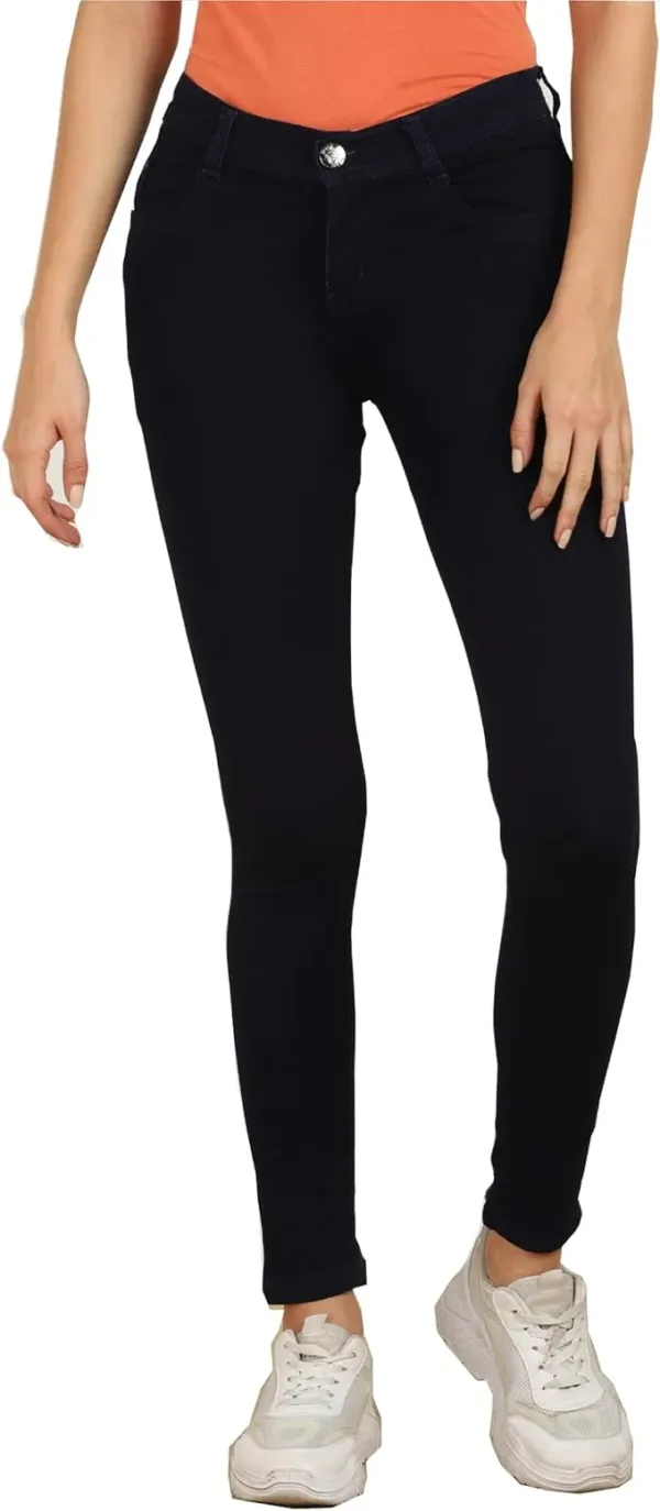 Nifty women’s silky jeans, soft slim fit denim pants designed for casual and everyday wear, offering comfort, flexibility, and a modern stylish look.
