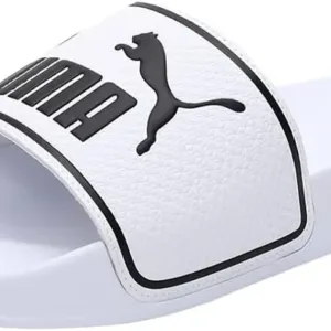 PUMA Leadcat cushioned everyday slide sandals in Dubai – lightweight, durable, and comfortable unisex slippers designed for casual wear, beach, and daily use.