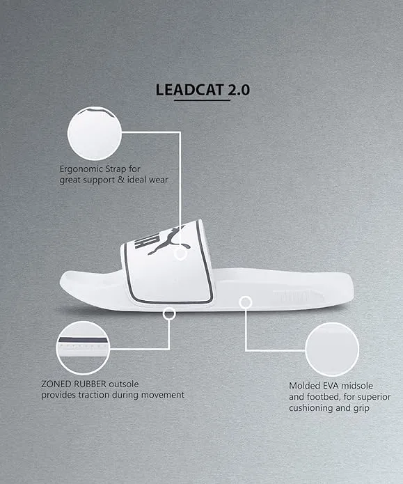 puma leadcat cushioned everyday slide sandals