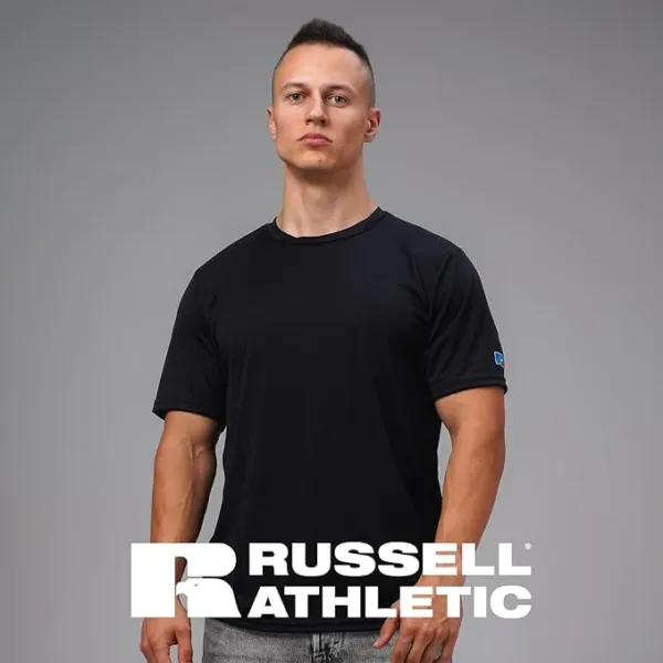 russell athletic men’s white t shirt xl | classic crew neck activewear for sports & casual wear