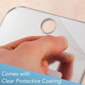 shave well deluxe anti fog shower mirror – fogless & large