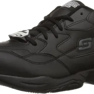 Skechers Felton Men’s Slip-Resistant Work Shoes – cushioned, durable, and supportive footwear for kitchens, retail, and industrial settings in the UAE.
