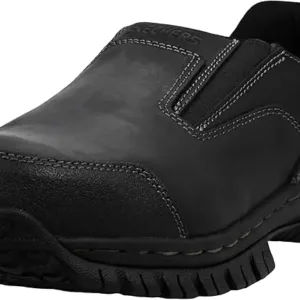 Skechers Hartan Slip-On Steel Toe Work Shoes – men’s industrial safety footwear with anti-slip sole and cushioned support for long work shifts in the UAE.