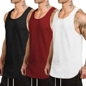 COOFANDY men’s quick-dry tank top, sleeveless gym and fitness muscle tee for bodybuilding, workout, training, and athletic performance comfort.