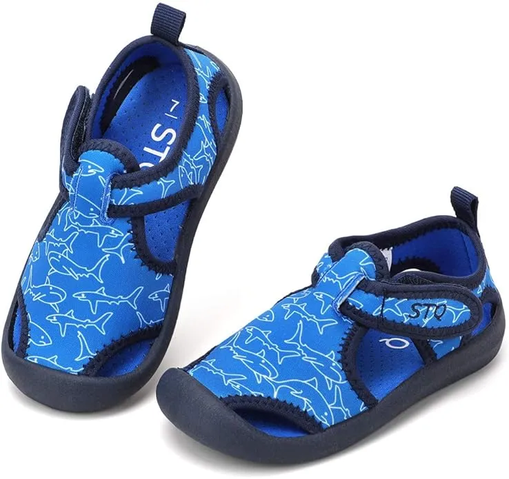 STQ Kids’ Quick-Dry Water Shoes – soft slip-on aqua footwear with anti-slip soles for toddlers and little kids at the beach, pool, or splash parks in the UAE.