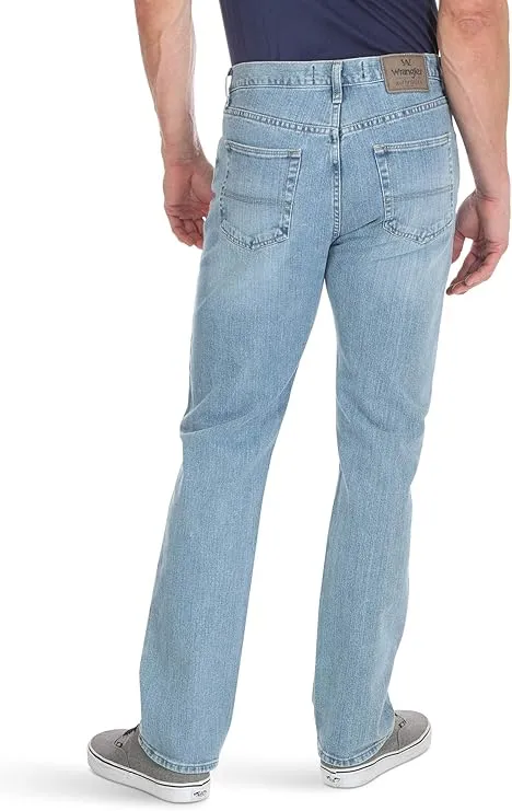 wrangler authentics big & tall men’s jeans | classic regular fit flex denim