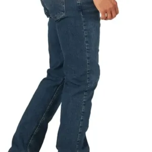 wrangler authentics relaxed fit jeans for men | comfort flex waist denim pants