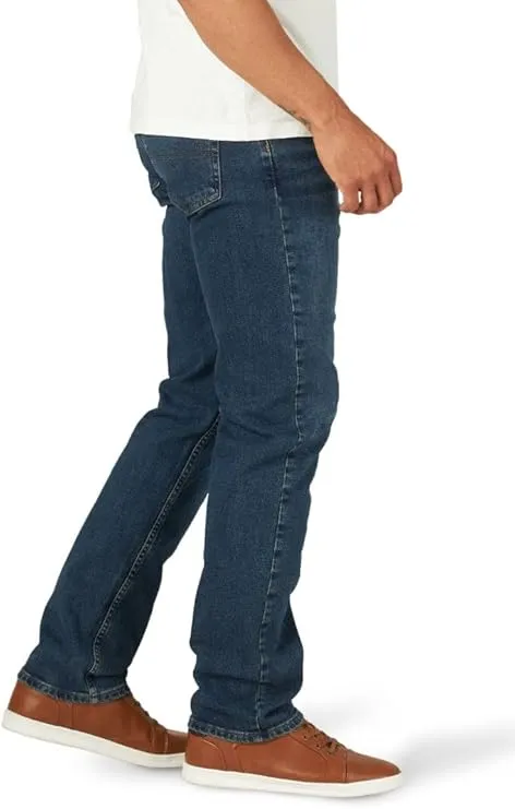 wrangler authentics relaxed fit jeans for men | comfort flex waist denim pants