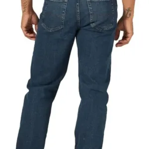 wrangler authentics relaxed fit jeans for men | comfort flex waist denim pants