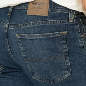 wrangler authentics relaxed fit jeans for men | comfort flex waist denim pants