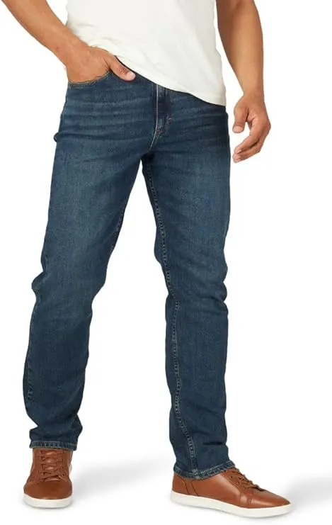Wrangler Authentics Men’s Relaxed Fit Jeans – Comfort Flex Waist Denim Pants designed for durability, flexibility, and everyday casual style with all-day comfort