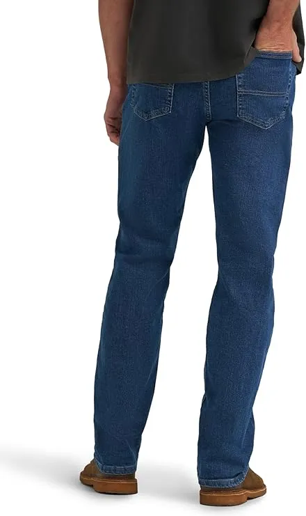 wrangler men’s classic 5 pocket jeans | authentics regular fit flex denim