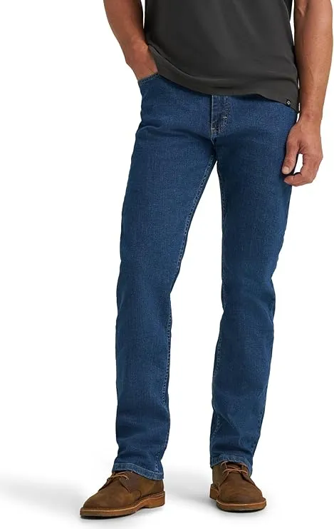 wrangler men’s classic 5 pocket jeans | authentics regular fit flex denim