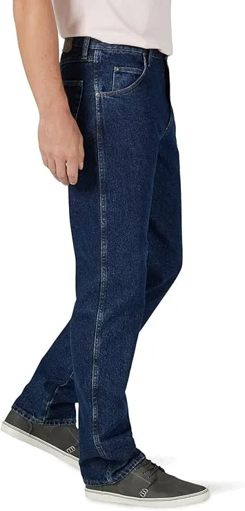 wrangler men’s classic jeans | regular fit 5 pocket cotton denim pants for everyday wear