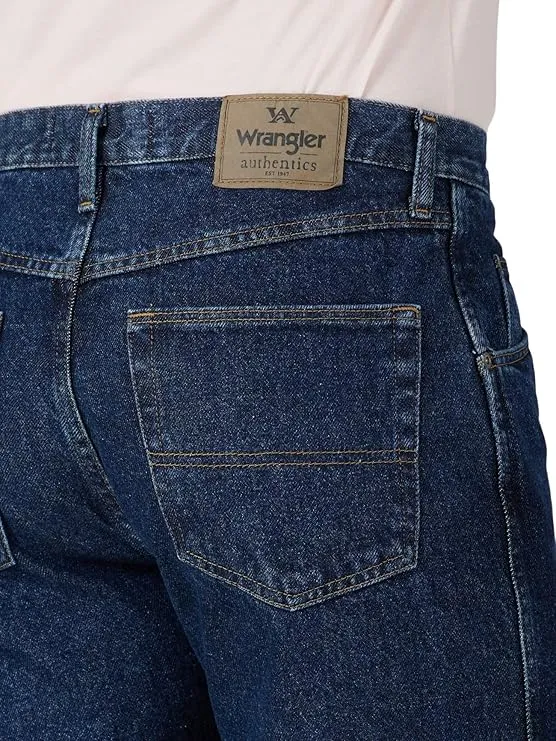 wrangler men’s classic jeans | regular fit 5 pocket cotton denim pants for everyday wear