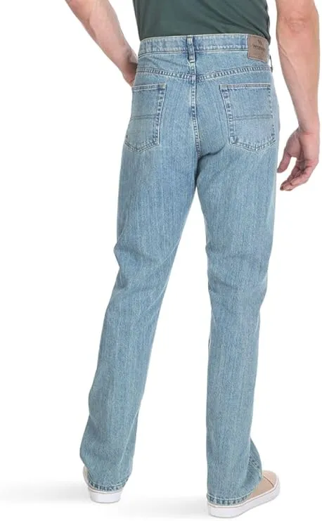 wrangler men’s comfort flex jeans | classic regular fit durable denim