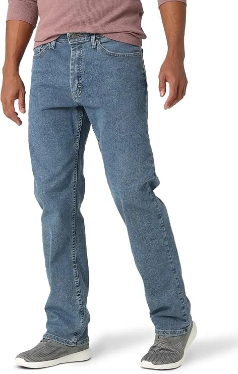 Wrangler Men’s Comfort Flex Waist Jeans – Relaxed Fit Stretch Denim Pants with Durable Fabric, Designed for Comfort, Flexibility, and Everyday Casual Wear