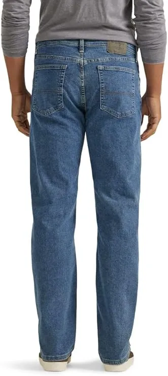 wrangler men’s comfort waist jeans | classic relaxed fit durable denim