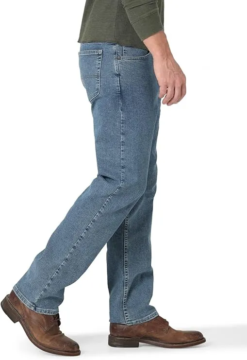 wrangler men’s comfort waist jeans | classic relaxed fit durable denim