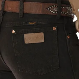 wrangler men’s cowboy cut jeans | rigid slim fit denim for casual & western style