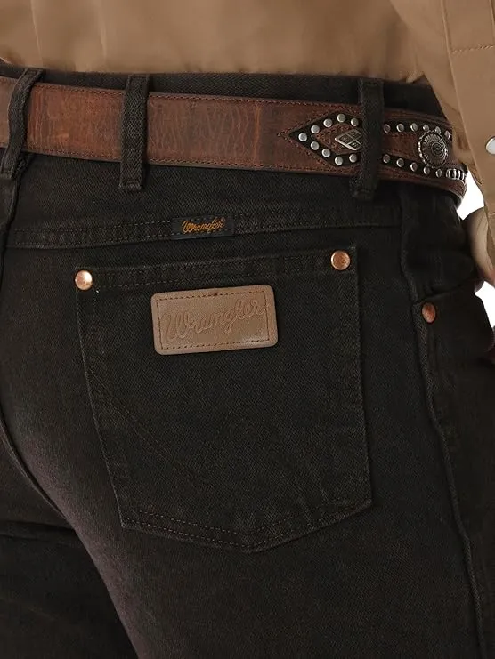 wrangler men’s cowboy cut jeans | rigid slim fit denim for casual & western style