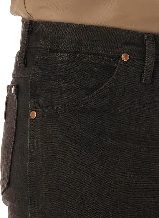 wrangler men’s cowboy cut jeans | rigid slim fit denim for casual & western style