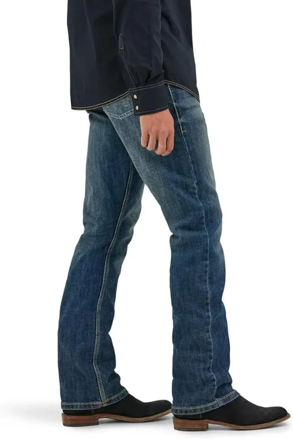 wrangler men’s retro slim fit jeans | boot cut denim pants for casual & western style