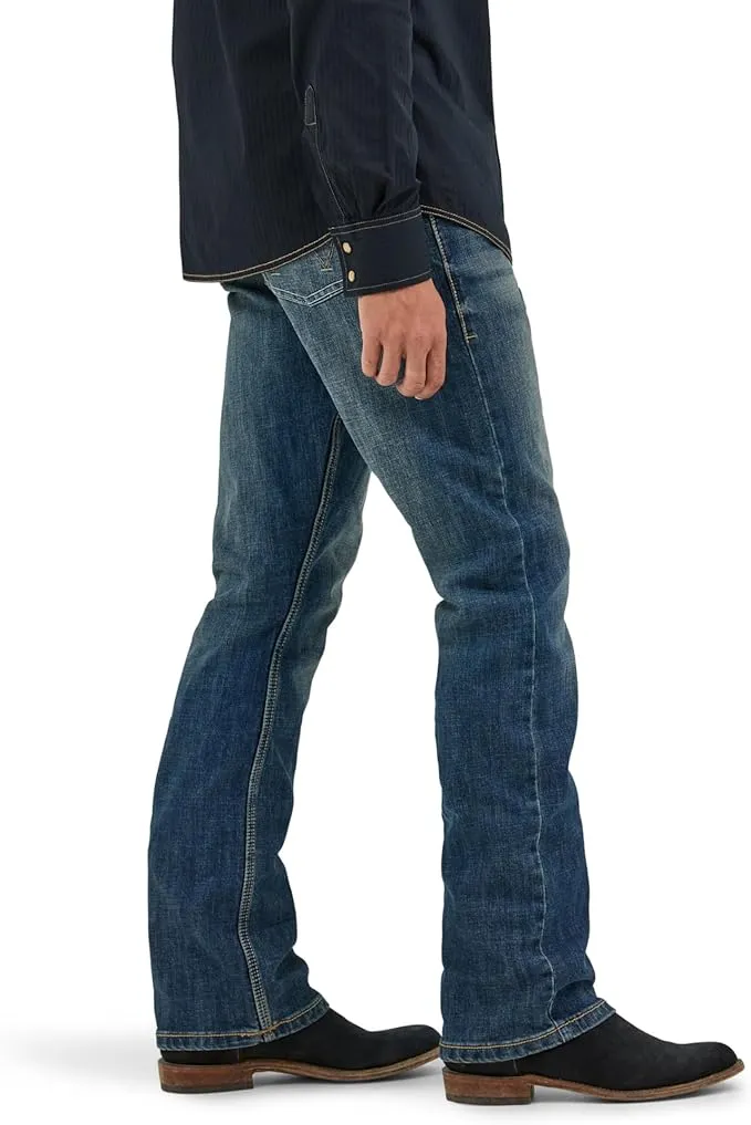 wrangler men’s retro slim fit jeans | boot cut denim pants for casual & western style
