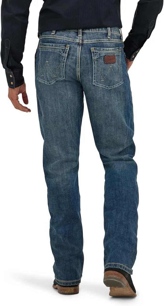 wrangler men’s retro slim fit jeans | boot cut denim pants for casual & western style