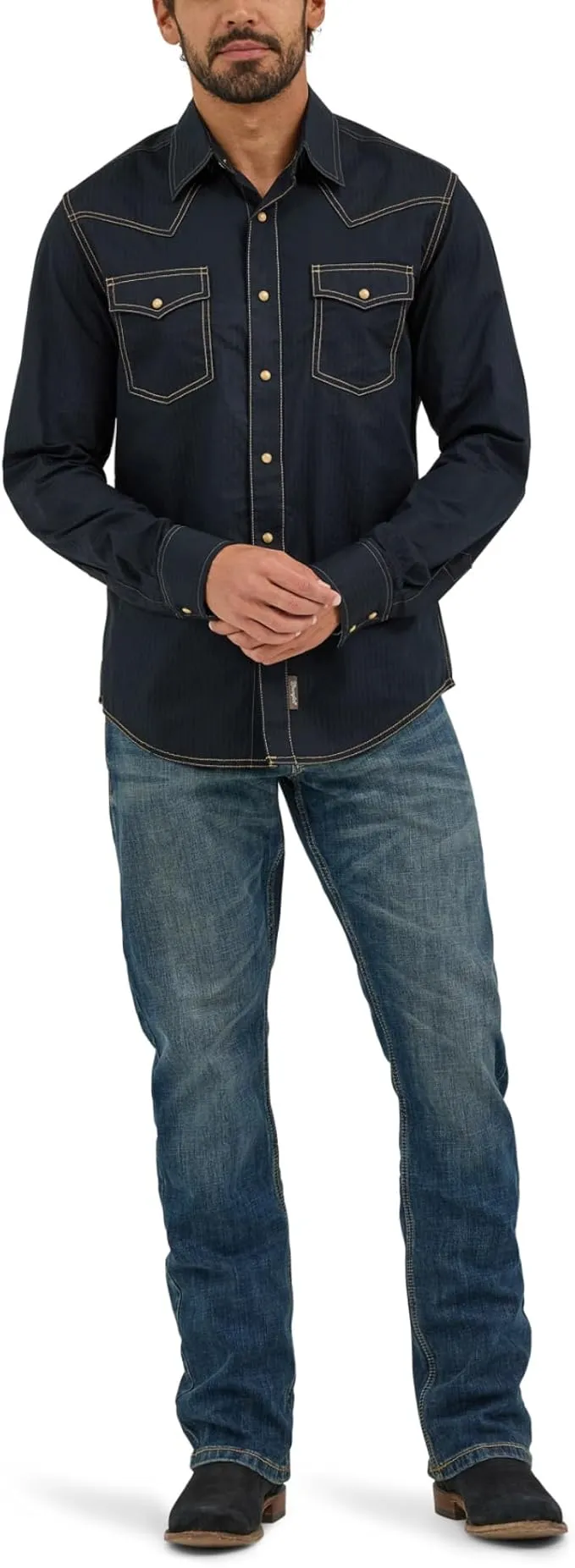 wrangler men’s retro slim fit jeans | boot cut denim pants for casual & western style